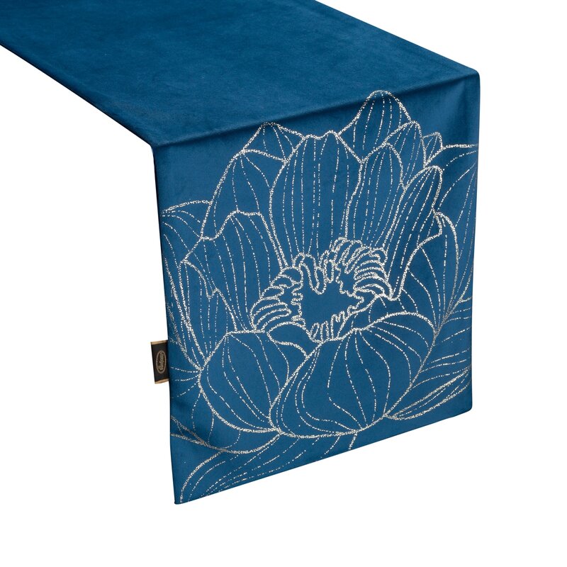 OBRUS BLINK 13 35 X 140 CM GRANATOWY
