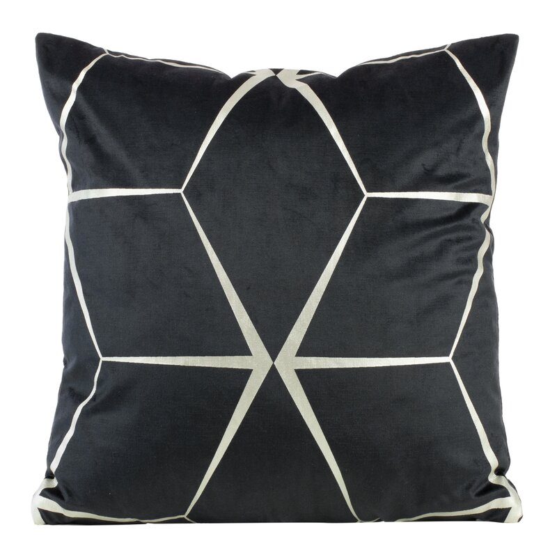 Poszewka Blink czarna 45 x 45 cm – doda blasku wnętrzu