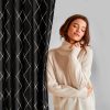 Zasłona gotowa Pierre Cardin Margo czarna 140 X 250 cm – z aksamitnego welwetu
