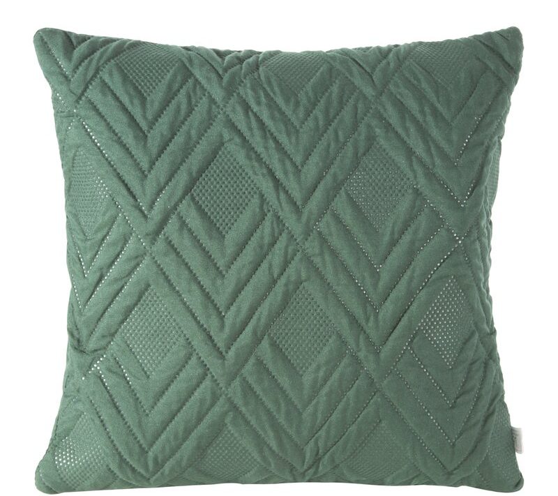 Poszewka DESIGN91 ciemnozielona 40 x 40 cm – doda przytulności