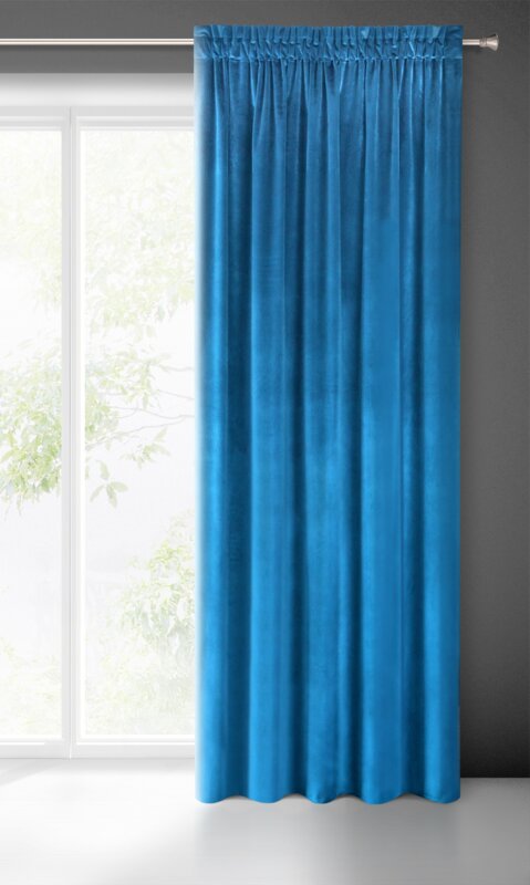 Zasłona gotowa Samanta granatowa 140 x 270 cm – zaciemnia pomieszczenie