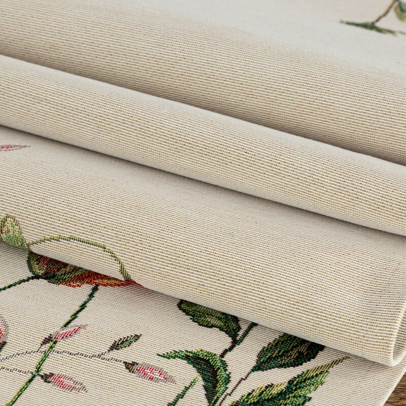Obrus gobelinowy polne kwiaty naturalny 45x140 – doda uroku jadalni