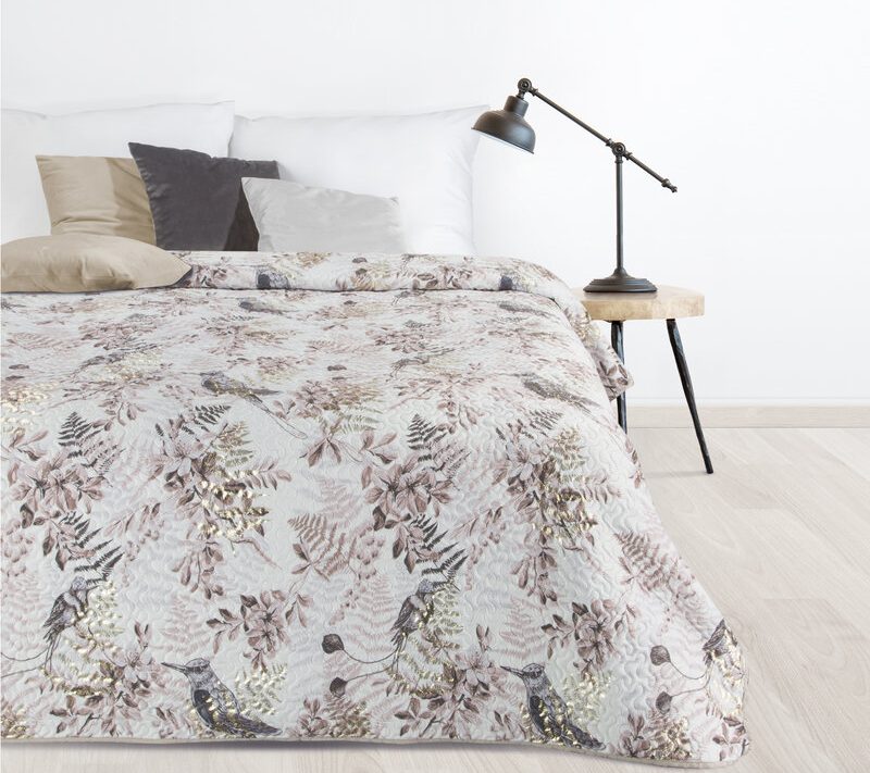 Narzuta welurowa D91 biała 170 x 210 cm – doda przytulności