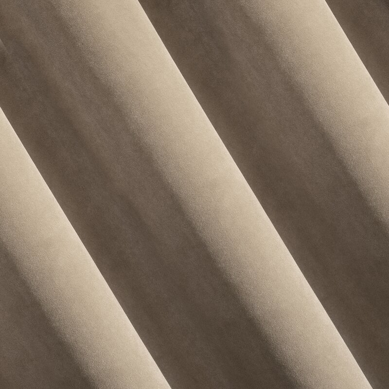 ZASŁONA GOTOWA KRISTI NA TAŚMIE 140 X 270 CM JASNOBRĄZOWY