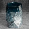 Wazon szklany Nessa niebieski fi 13 x 18 cm – na suszone kwiaty