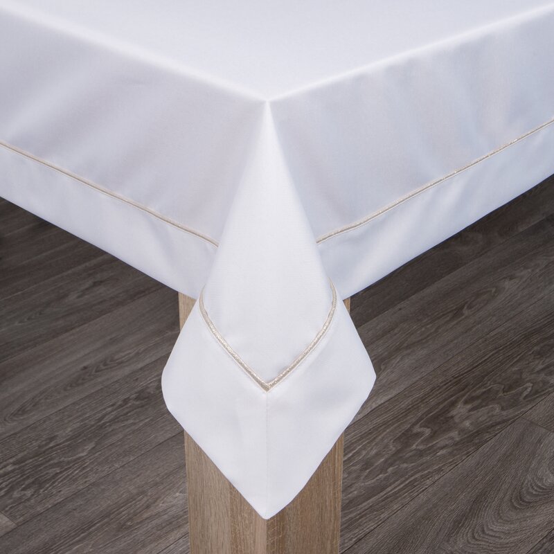 Obrus Madele biały 145 x 260 cm – do eleganckiej jadalni