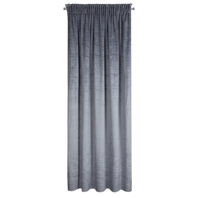Zasłona gotowa Daria stalowa 140 x 270 cm – zaciemnia pomieszczenie