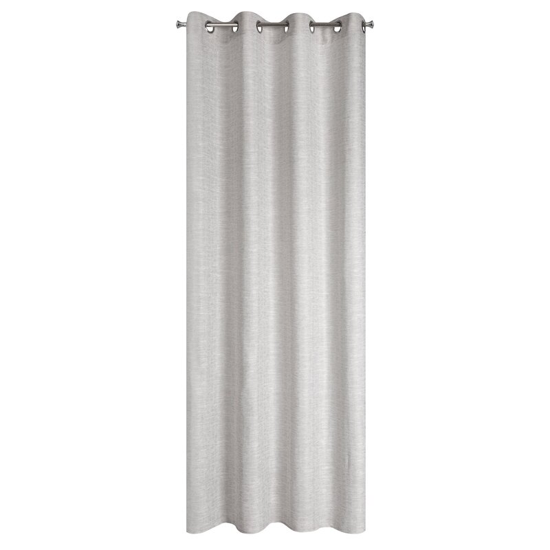 Zasłona gotowa szara 140 x 250 cm – rozprasza światło