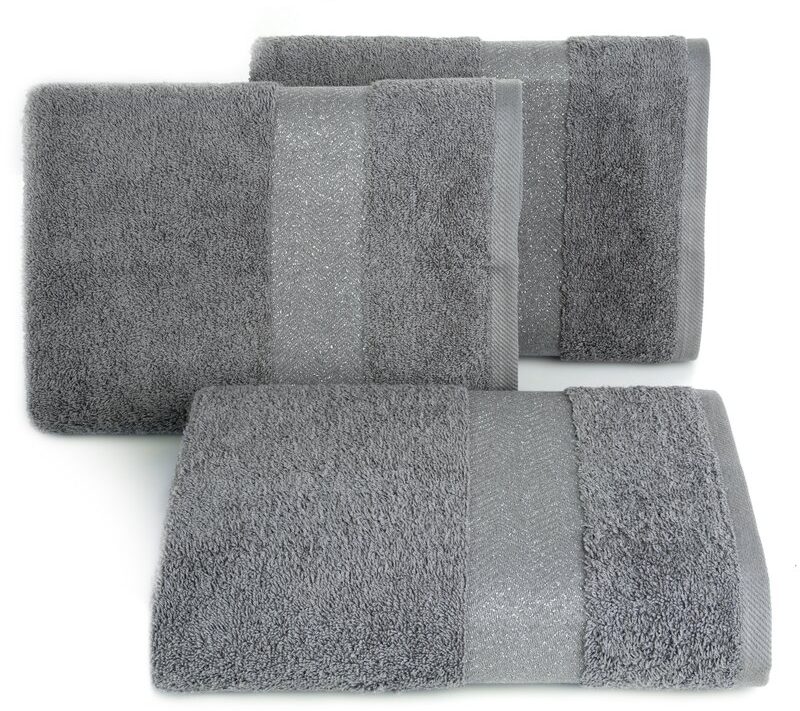 Ręcznik kąpielowy SI/R/IGOR/04 stalowy 70x140 cm – miękki i chłonny