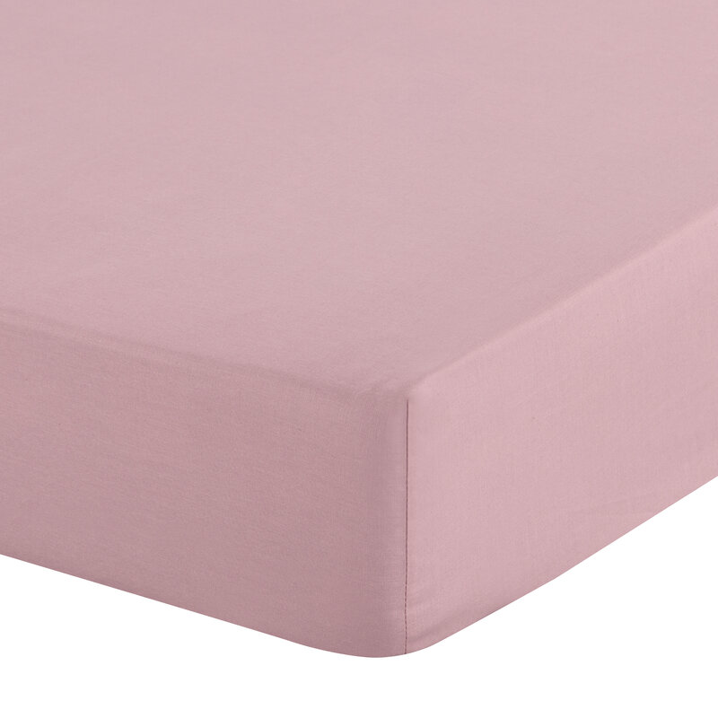 Prześcieradło z gumką Basic pudrowy róż 100 X 200 X 30 CM – miękkie i wytrzymałe