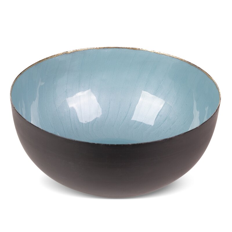 Misa metalowa Dora czarna fi 20 x 9 cm – stylowa dekoracja