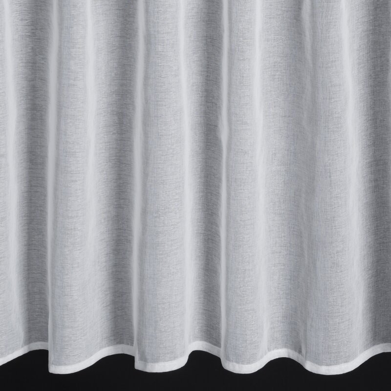 Firana gotowa Sevilla na szelkach biała 150 X 90 cm – idealna do kuchni, łazienki