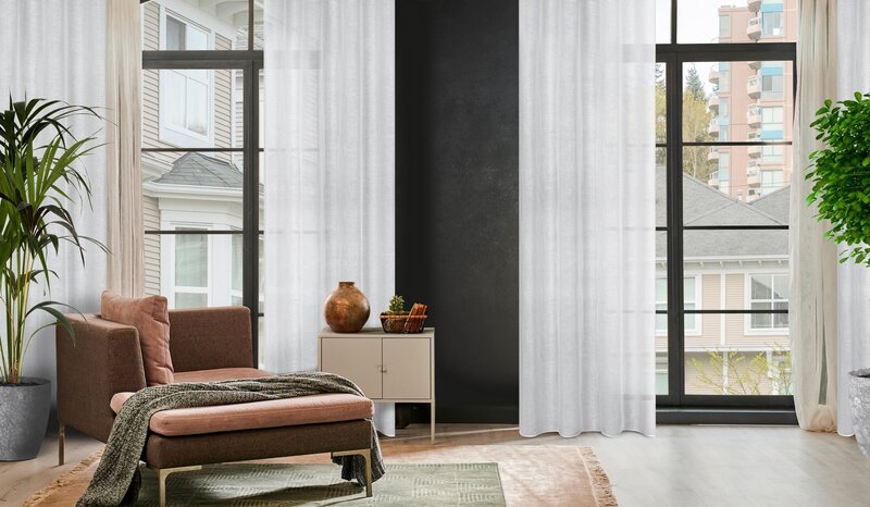 Zasłona gotowa Cindy biała 140 x 250 cm – subtelnie filtruje światło