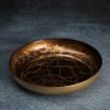 Patera szklana Suzi złota fi 21 x 4 cm – idealna na przekąski