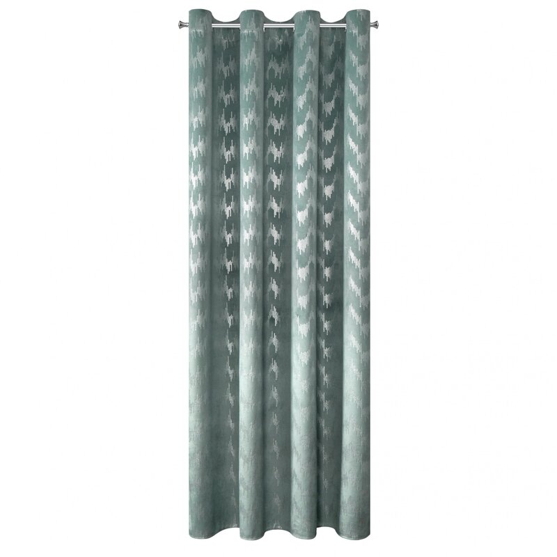 Zasłona gotowa Bianka morska 140 x 250 cm – zaciemniająca sypialnię