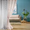 Zasłona gotowa D91 Stella srebrna 140 X 250 cm – z subtelnymi pomponikami