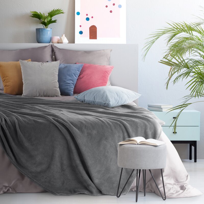 KOC SIMPLE 150 X 200 CM STALOWY