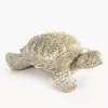 Figurka ceramiczna żółw Elvin szampańska 12 x 15 x 6 cm – subtelna dekoracja