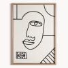 Obraz ręcznie malowany geometryczny popielaty 82 X 122 cm – wniesie spokój i styl