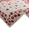 Obrus gobelinowy z makami naturalny 100x100 cm – wprowadza sielski nastrój