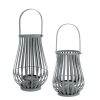 Lampion metalowy CM/LENA/LAM/02 grafitowy 24x24x32 cm – wprowadzi nastrój