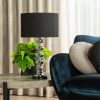 Lampa stołowa NIKI srebrna O 36 x 61 cm – subtelne światło