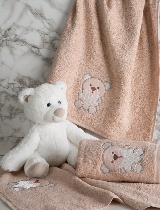 RĘCZNIK DZIECIĘCY BABY54 50 X 90 CM BEŻOWY