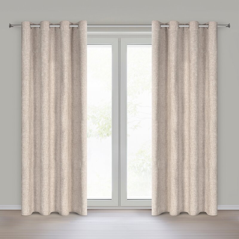 Zasłona gotowa Adelina beżowa 140 x 250 cm – zaciemniająca sypialnię