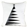 Poszewka świąteczna ISLA6B naturalny 45 X 45 CM – z geometryczną choinką