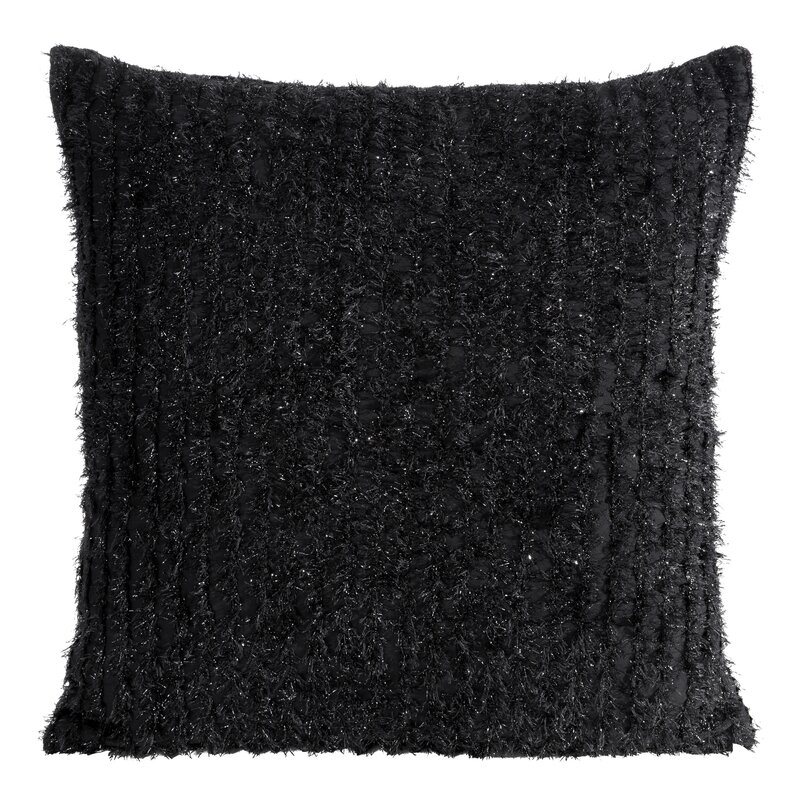 Poszewki dekoracyjne 45 x 45 cm czarne – dodające głębi