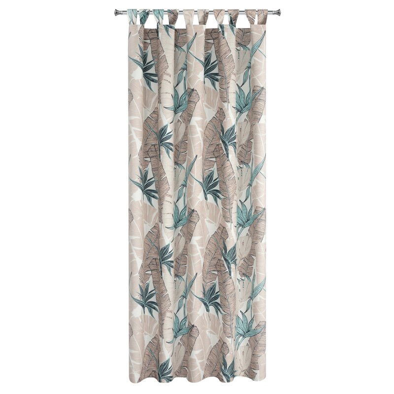 Zasłona gotowa tarasowa beżowa 155 x 220 cm – ochrona przed słońcem