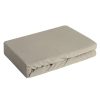 Prześcieradło jersey białe 240 x 220 x 30 cm – miękkie i oddychające
