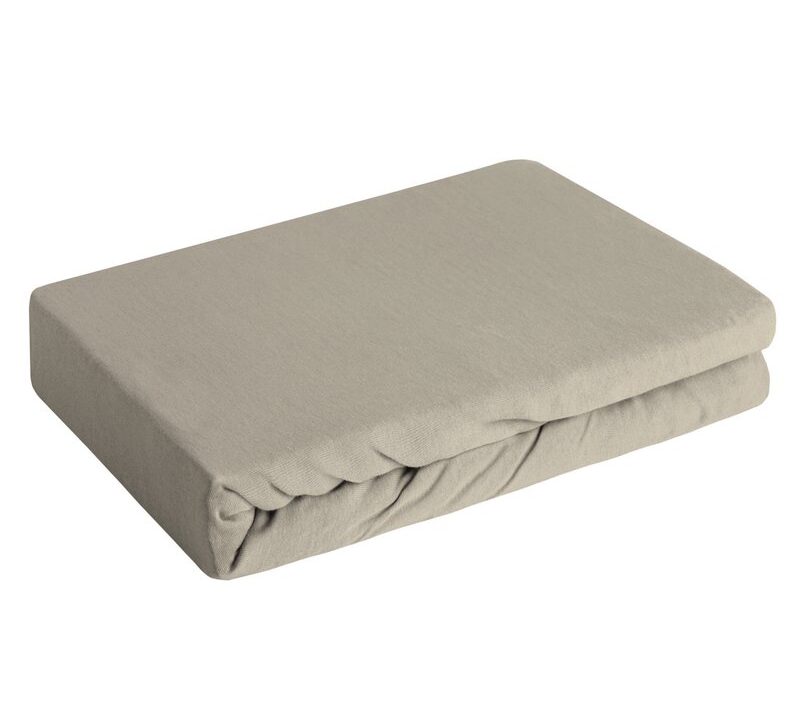 Prześcieradło jersey beżowe 140 x 200 x 30 cm – gwarancja komfortu