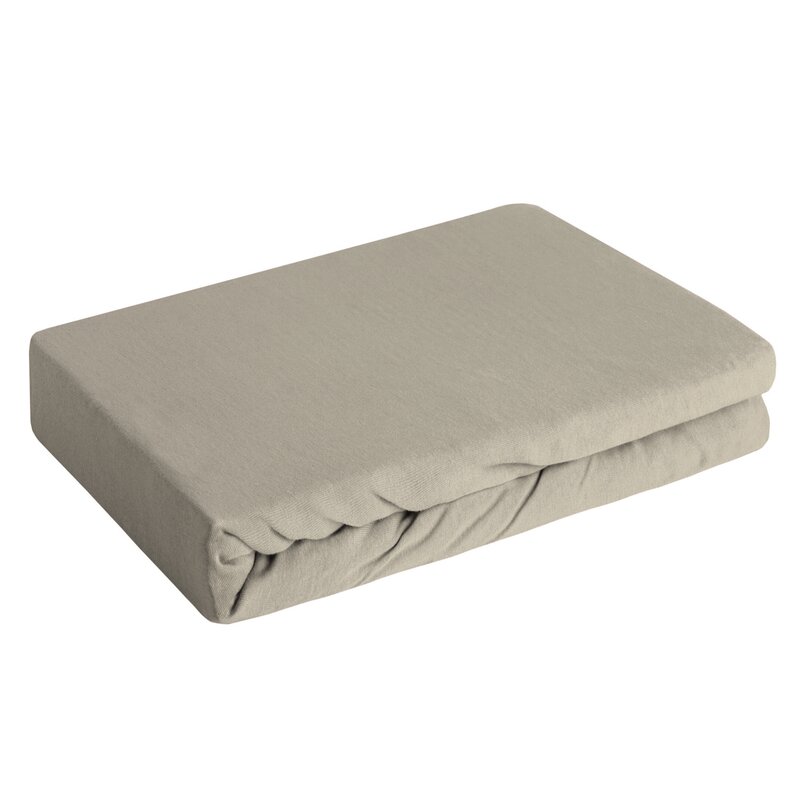 Prześcieradło jersey beżowe 140 x 200 x 30 cm – gwarancja komfortu