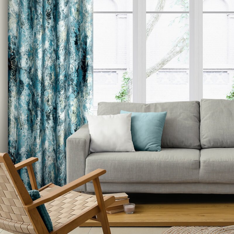 Zasłona gotowa Malia turkusowa 140 x 250 cm – dodaje prestiżu