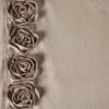 Zasłona welwetowa Roses 14 ciemnobeżowa 140 X 270 cm – miękki welwet