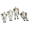 Figurka bożonarodzeniowa Mikołaj srebrny 44 x 26 x 80 cm – efektowna dekoracja