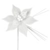 KWIAT ŚWIĄTECZNY 193 O 22 CM BIAŁY