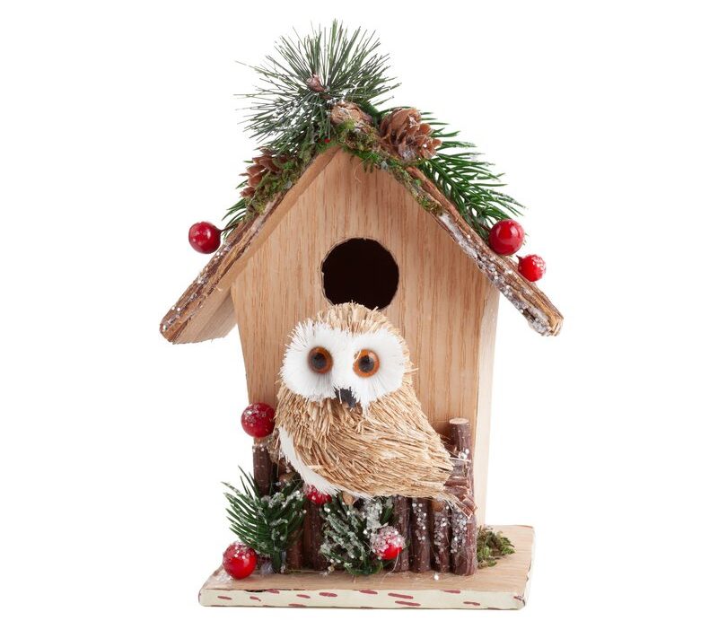 Ozdoba świąteczna brązowa 14 x 9 x 21 cm – idealna dekoracja