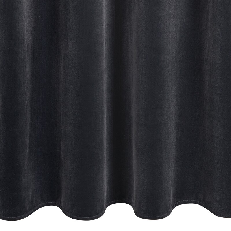 Zasłona gotowa Nita czarna 140 x 250 cm – pełne zaciemnienie