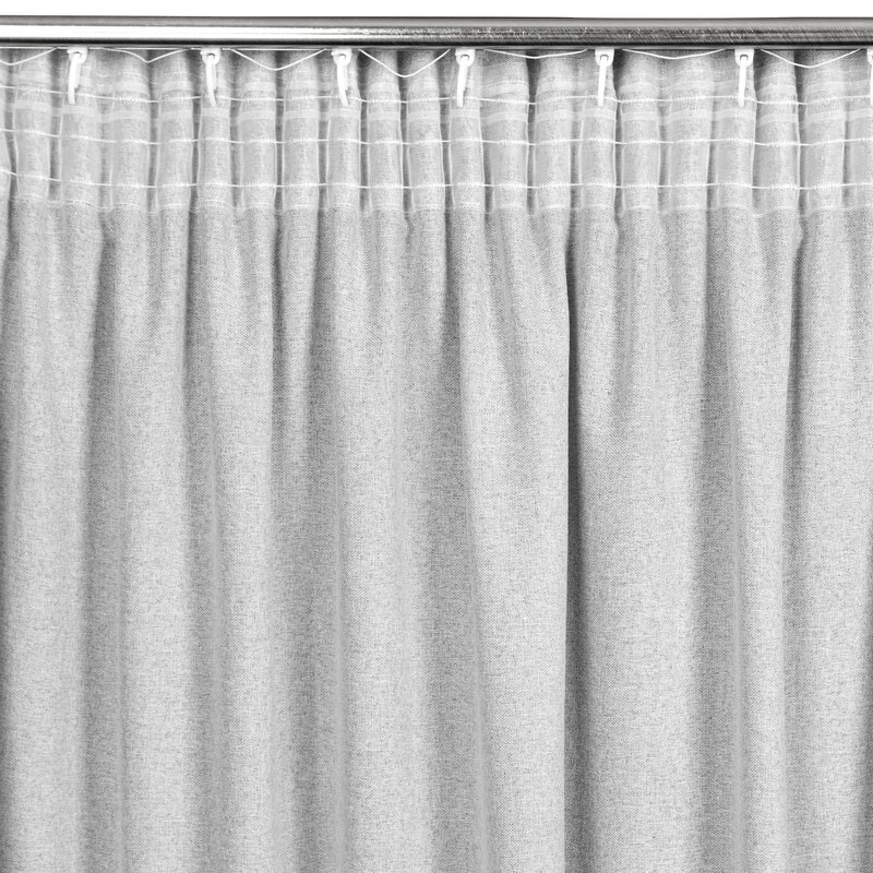 Zasłona gotowa Eris srebrna 140 x 270 cm – subtelny blask we wnętrzu