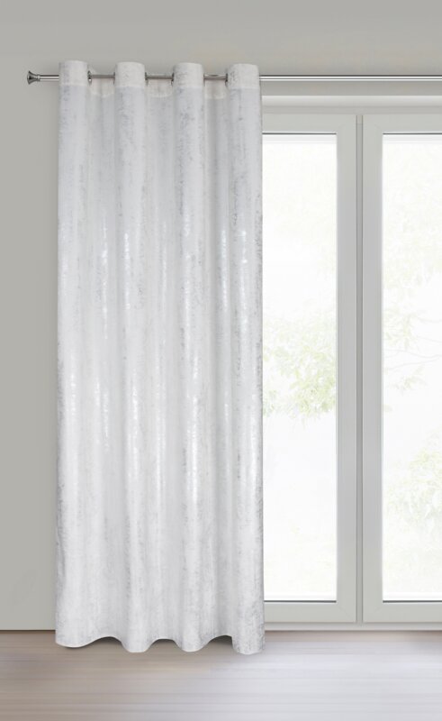 Zasłona gotowa Renia biała 140 x 250 cm – zaciemnia pomieszczenie