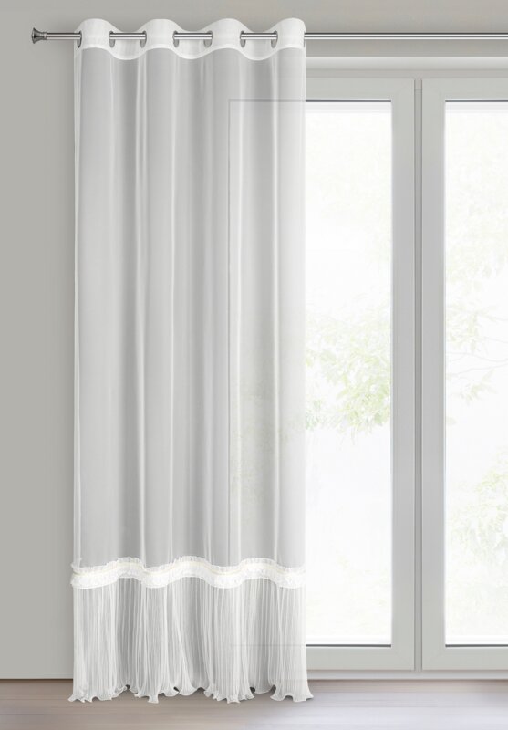 Firana gotowa Megan biała 140 x 250 cm – rozprasza światło