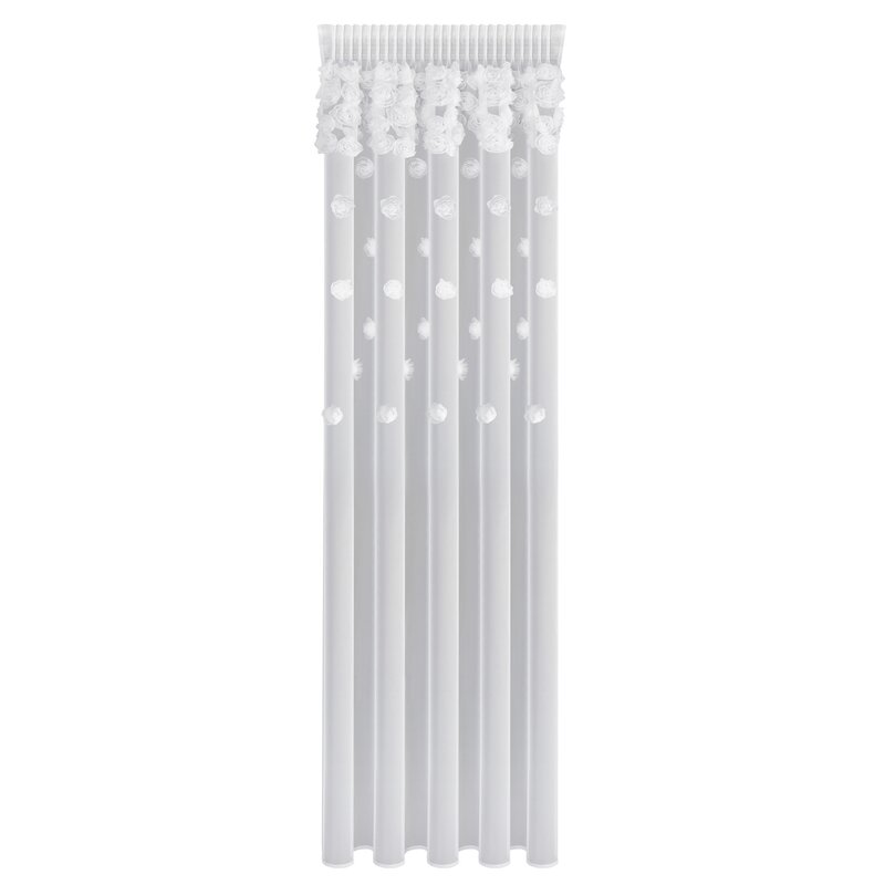 Firana gotowa DIANA 1 biała 140 X 270 CM – świeżość i elegancja