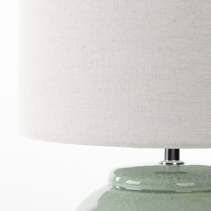 LAMPA DEKORACYJNA TONI (02) O 28 X 43 CM CIEMNOMIĘTOWY