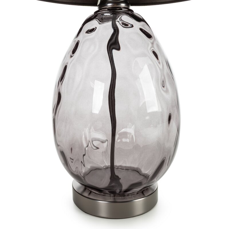 Lampa stołowa Maya grafitowa 30 x 59 cm – tworzy przytulną atmosferę