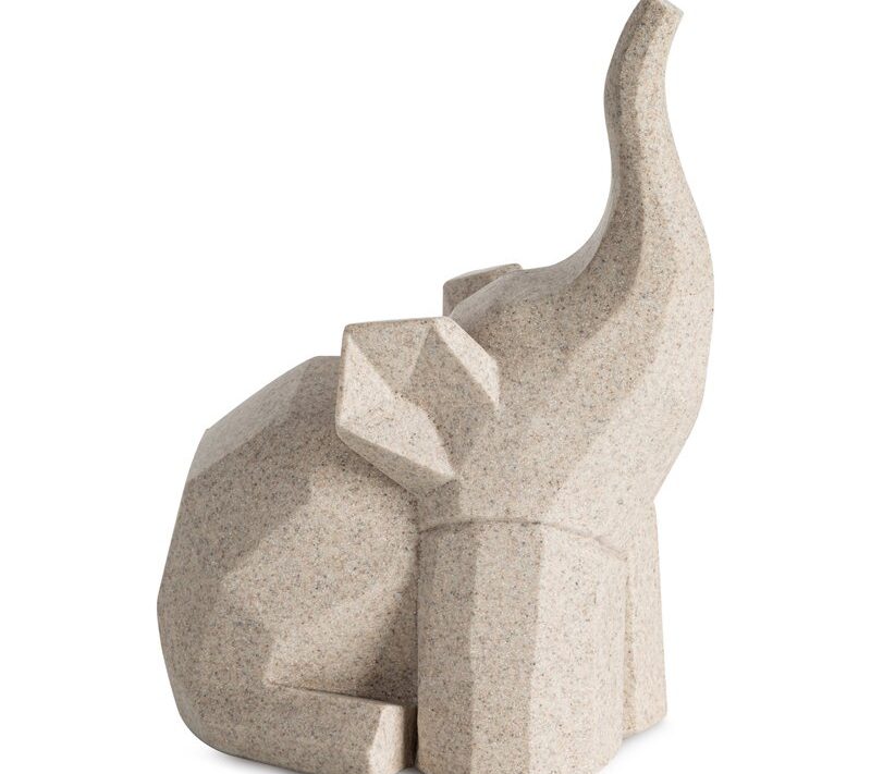 Figurka ceramiczna Logan beżowa 16 x 12 x 21 cm – doda charakteru
