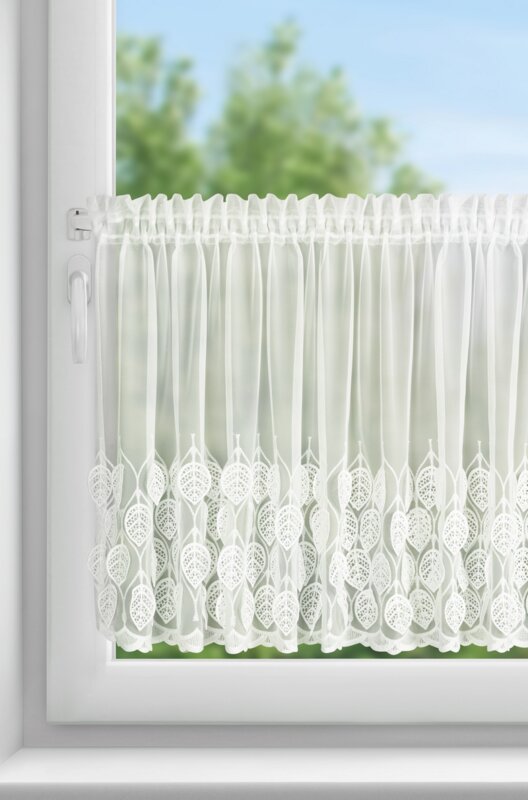 Firana gotowa Nira kremowa 150 X 70 cm – rozświetla wnętrze