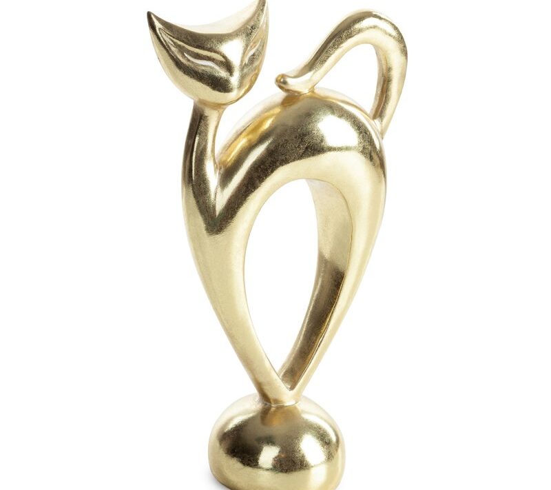 Figurka ceramiczna Ruth złota 19 x 10 x 33 cm – doda blasku wnętrzu