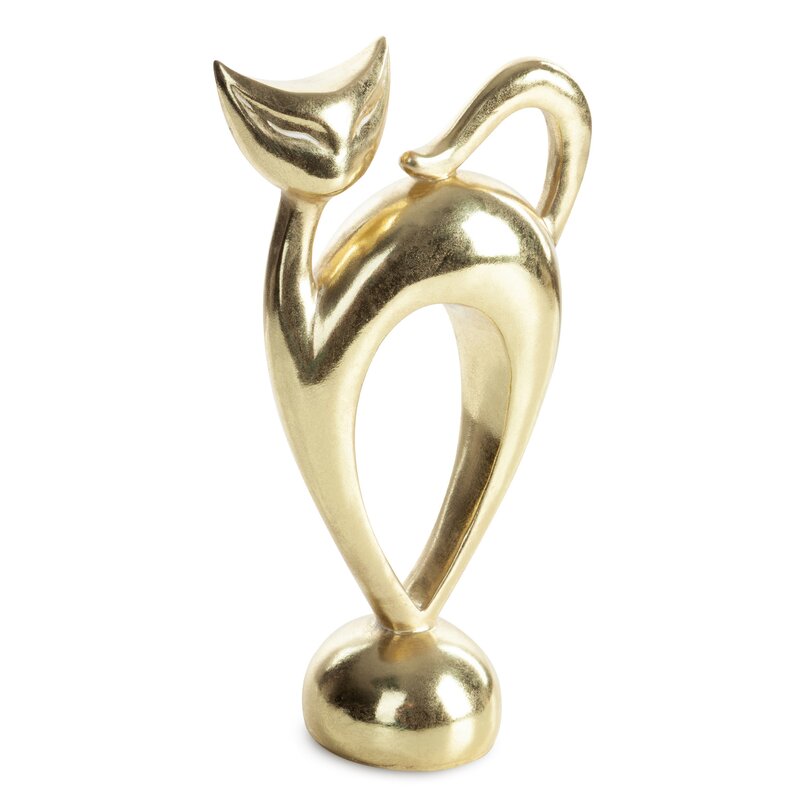 Figurka ceramiczna Ruth złota 19 x 10 x 33 cm – doda blasku wnętrzu